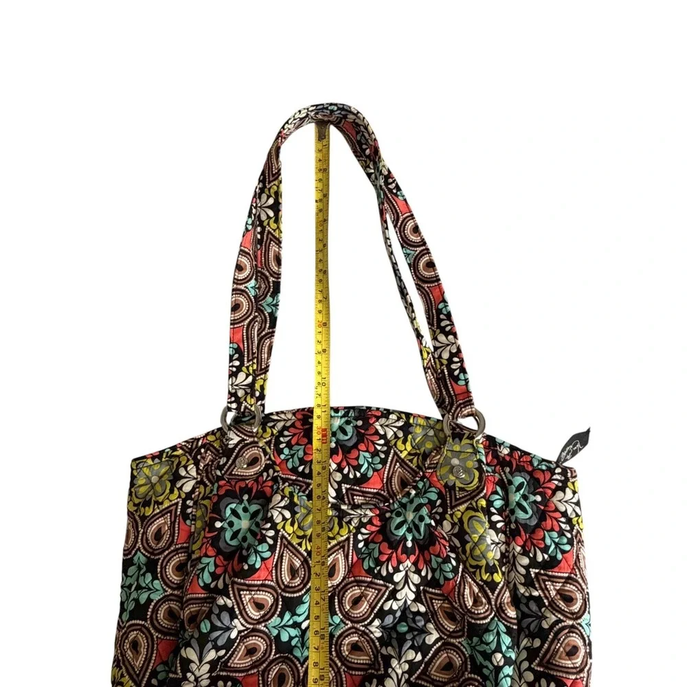 Vera Bradley Women's Mandy Sierra Quilted Paisley Shoulder Bag Handbag Purse